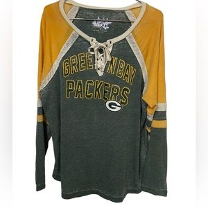 Retro High End Green Bay Packers Women’s Soft 2X T-Shirt Alyssa Milano MINTY